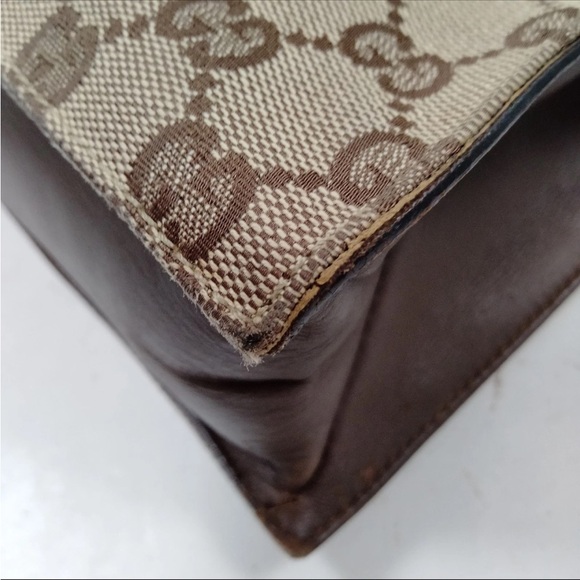 Gucci Beige and Brown GG Tote - Picture 6 of 10